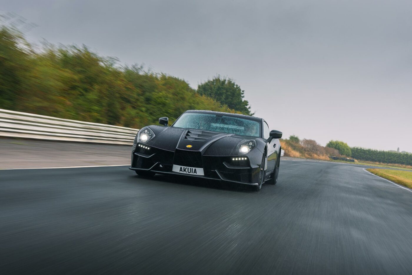 Ginetta Akula supercar on a road