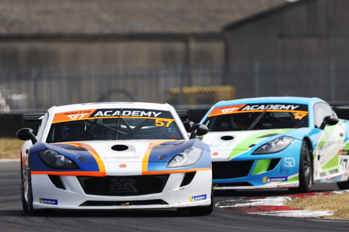 race cars on a Brands Hatch GP Circuit